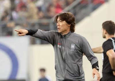 [포토] 선수들 독려하는 홍명보 감독